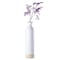 Uniquewise Cylinder Shaped Tall Spun Bamboo Floor Vase Glossy White Lacquer and Natural Bamboo Finish, Large QI003455WN.L - alternate 1
